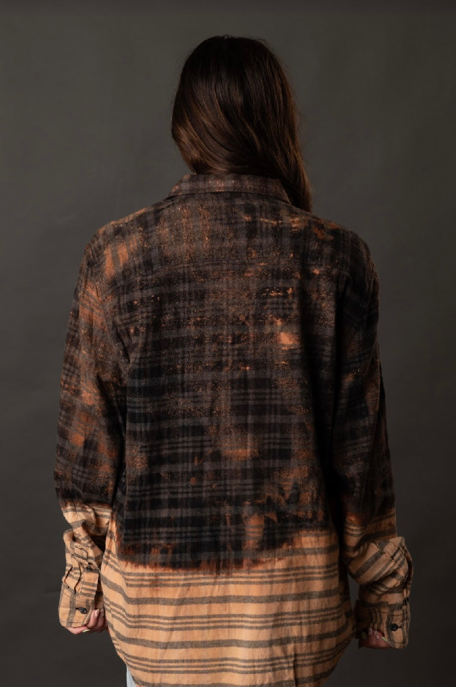 Black/Brown Bleached Flannel