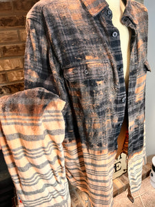 Black/Brown Bleached Flannel