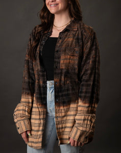 Black/Brown Bleached Flannel