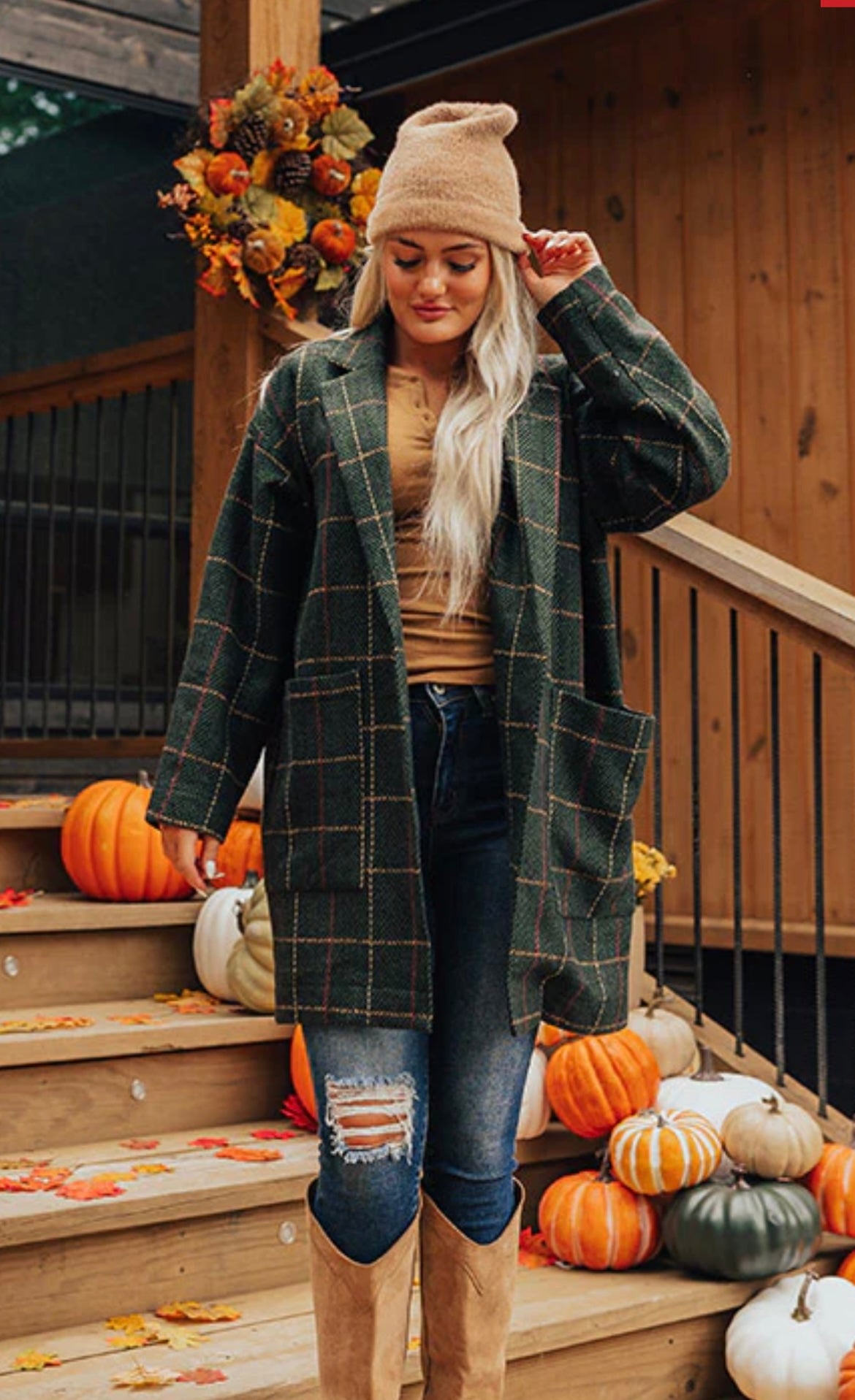 Dani Plaid Coat