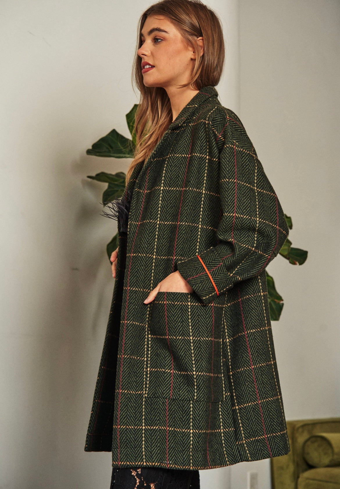 Dani Plaid Coat