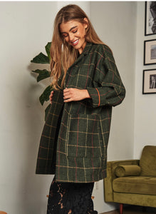 Dani Plaid Coat