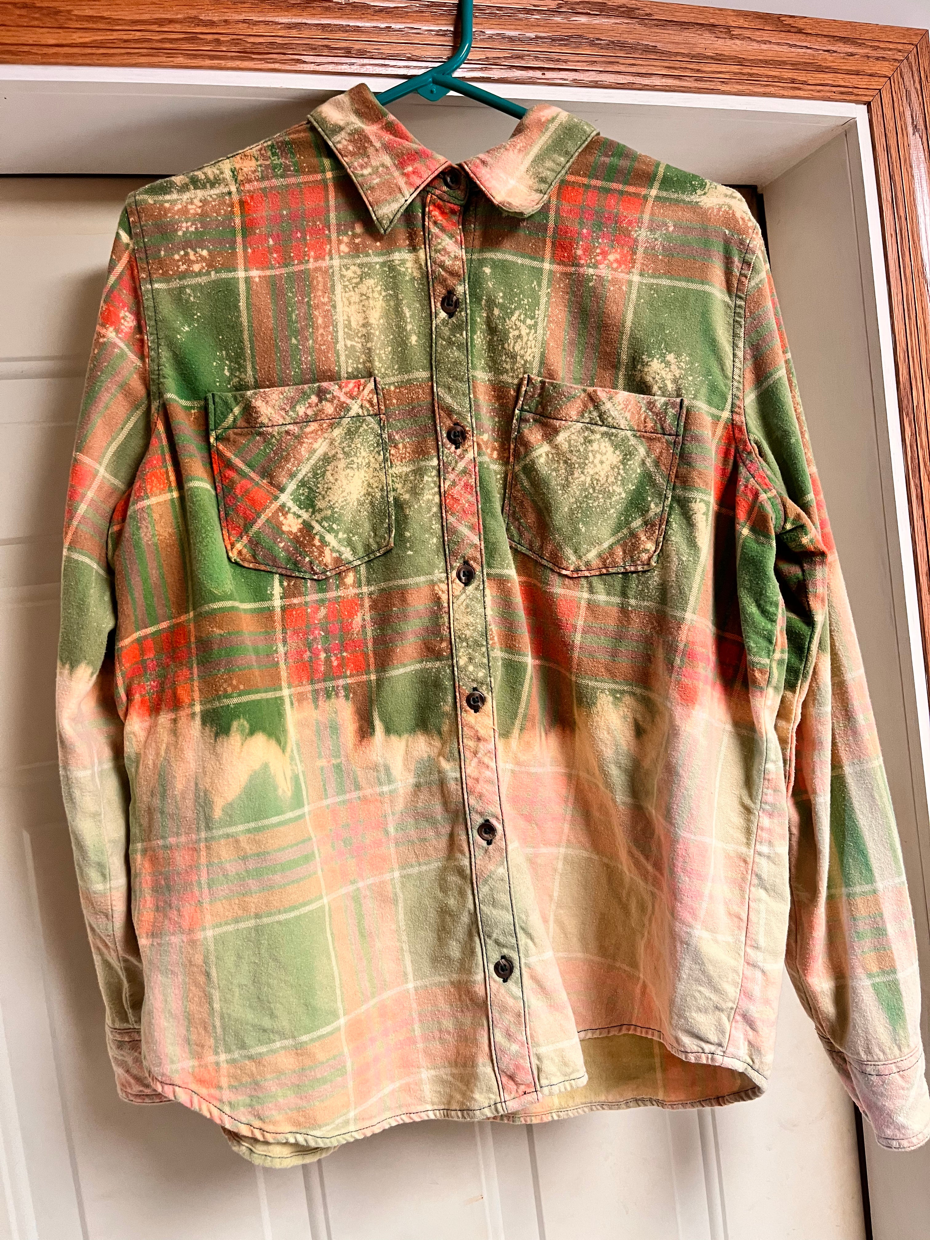 Green Bleached Flannel