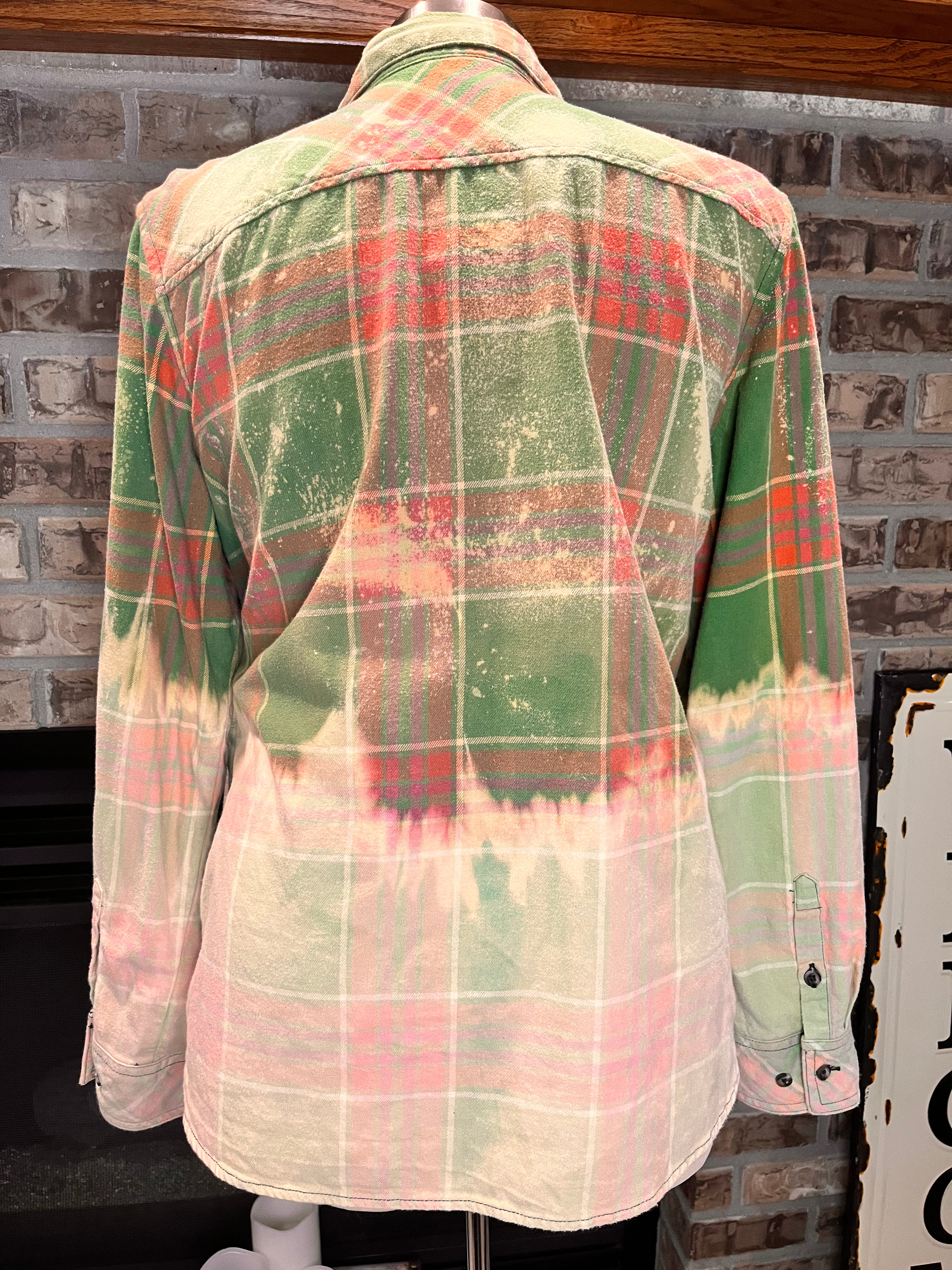 Green Bleached Flannel