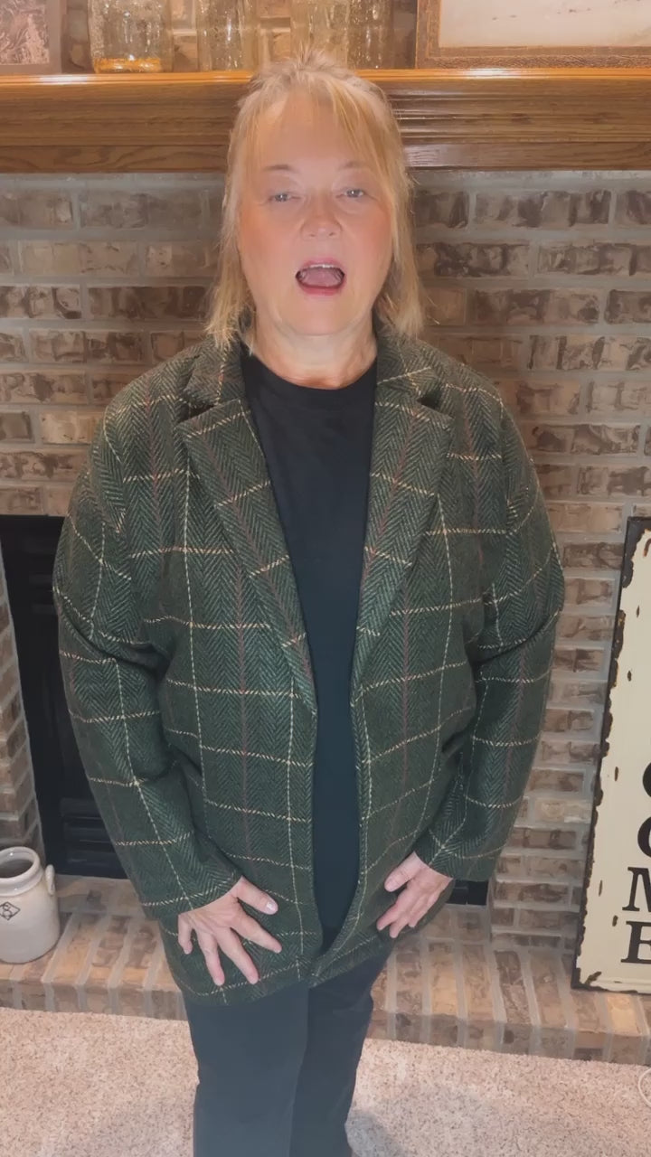 Dani Plaid Coat