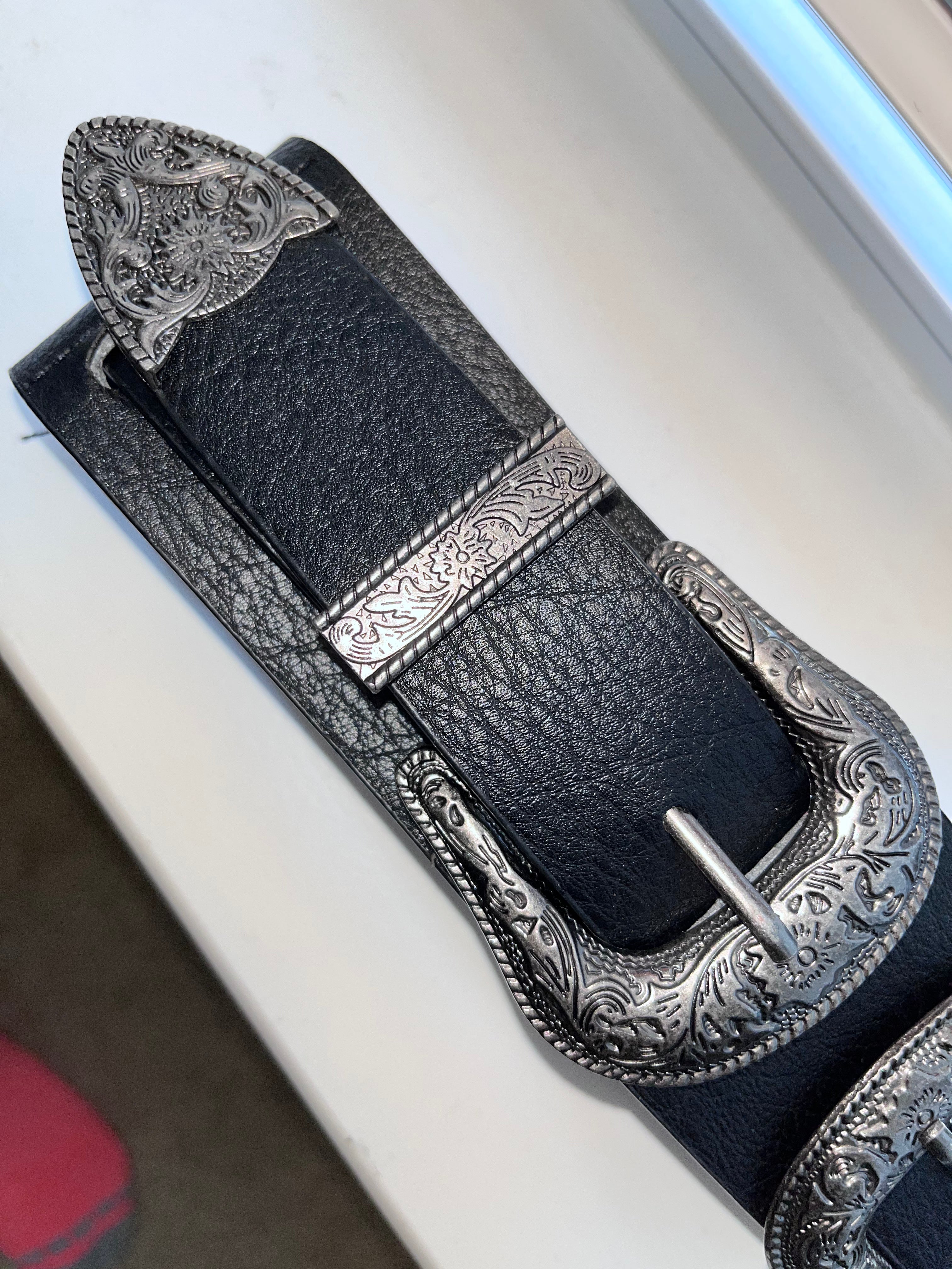 Double Buckle Elastic Waist Belt