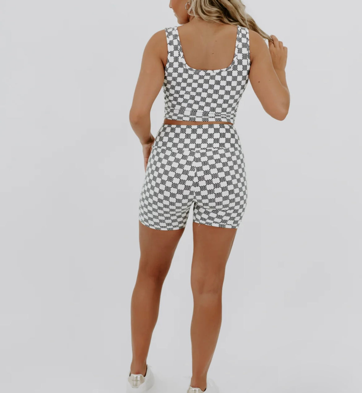 Checkered Ribbed Seamless Set