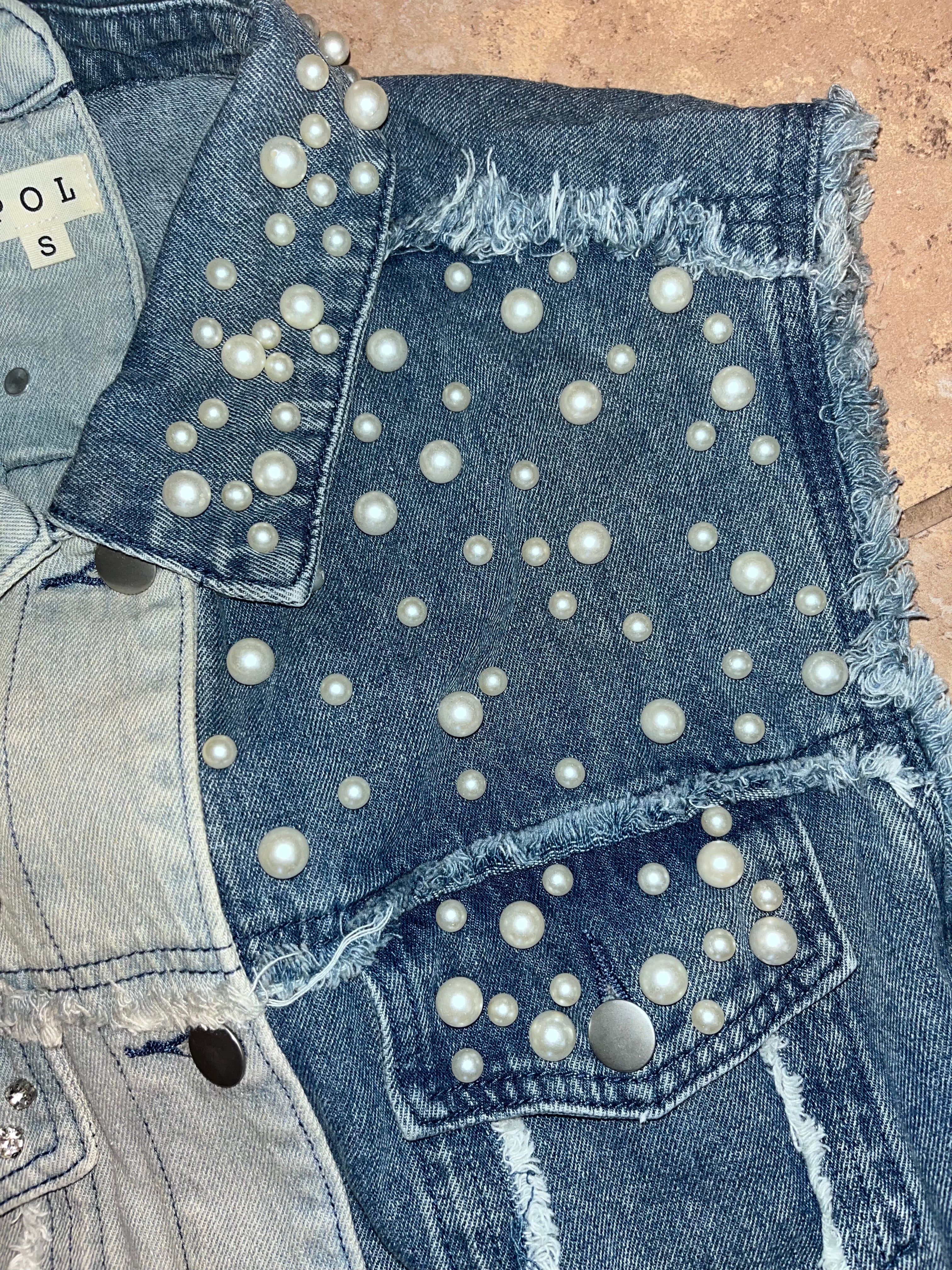 Embellished Two-Tone Vest